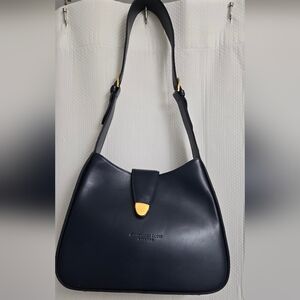 EUC Vintage Gianfranco Lotti Navy One Shoulder Bag, Made in Italy